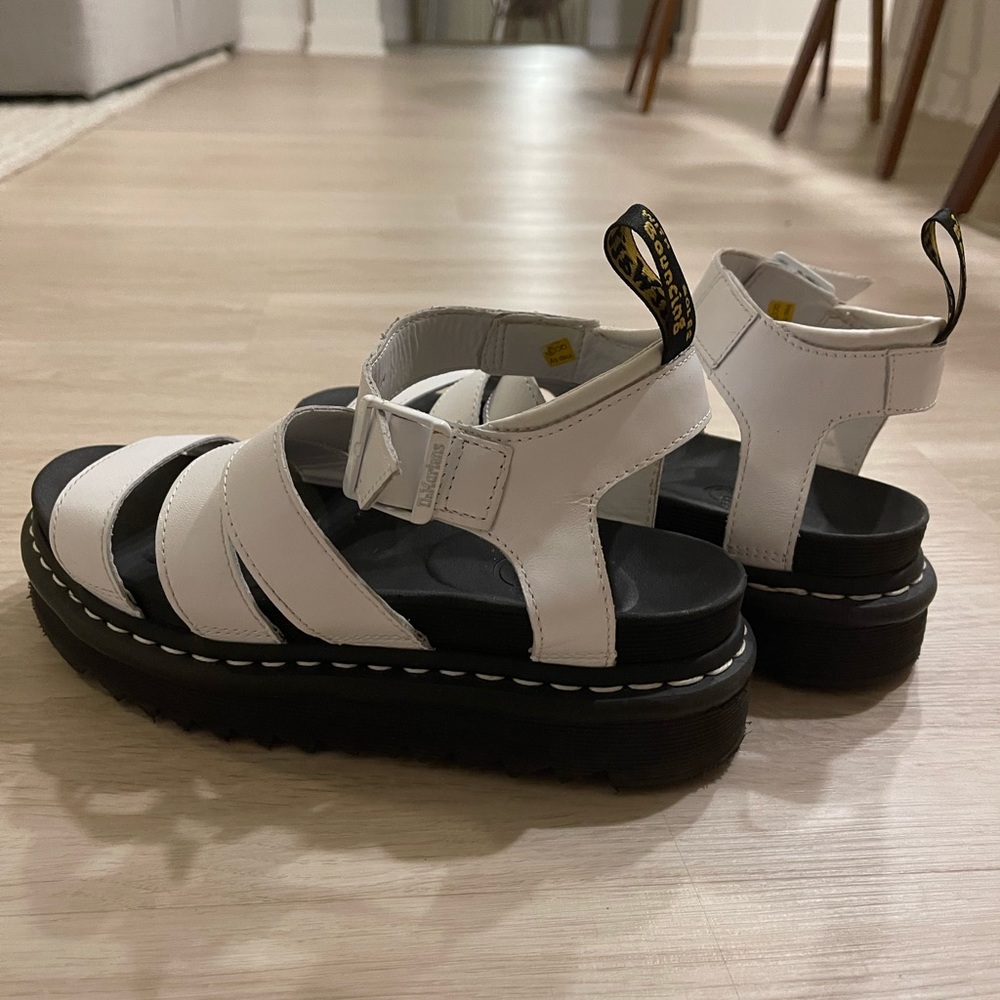 Dr. Martens Blaire White Sandals